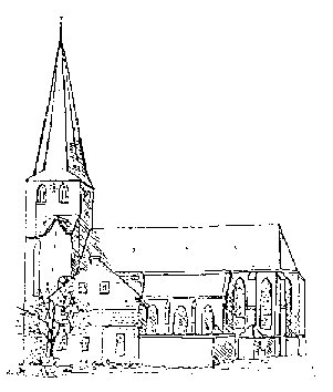 St. Nikolaus - Zeichnung aus Pfarrbrief
