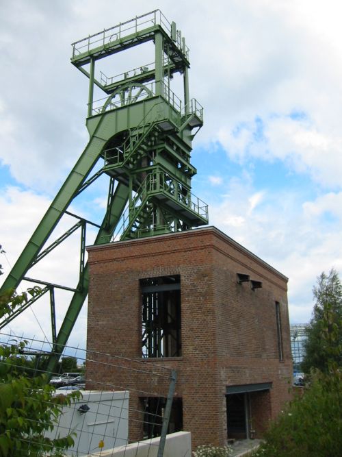 Frderturm mit Frdermaschinenhaus