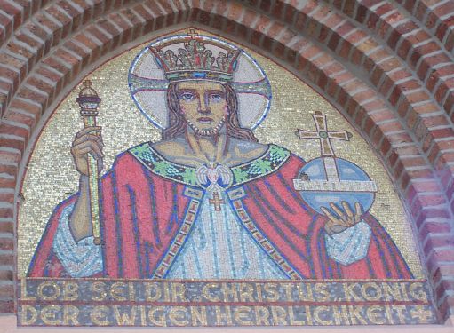 Lambertuskirche - Mosaik ber dem Portal