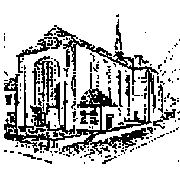 Franziskanerkirche St. Barbara - Zeichnung aus Pfarrbrief